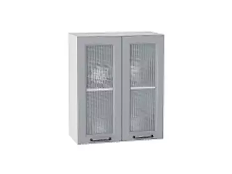 Шкаф верхний с 2-мя остекленными дверцами Ницца