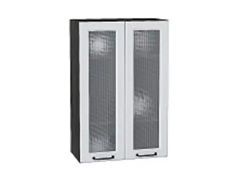 Шкаф верхний с 2-мя остекленными дверцами Ницца