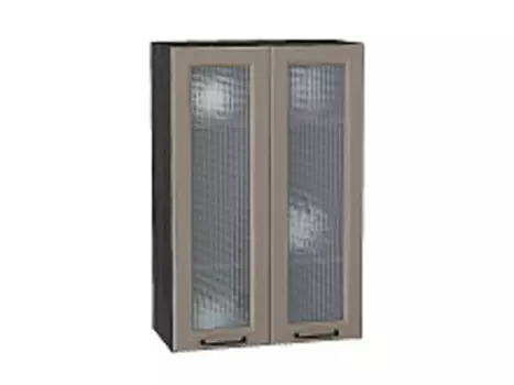 Шкаф верхний с 2-мя остекленными дверцами Ницца