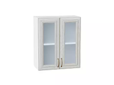 Шкаф верхний с 2-мя остекленными дверцами Шале