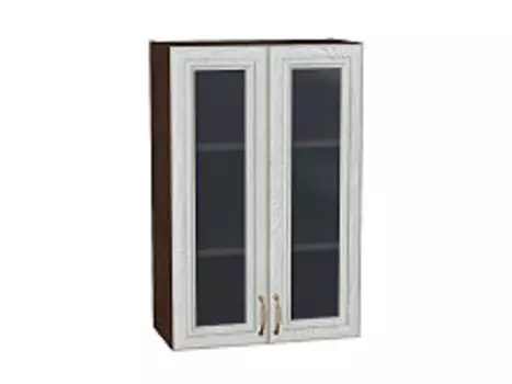 Шкаф верхний с 2-мя остекленными дверцами Шале