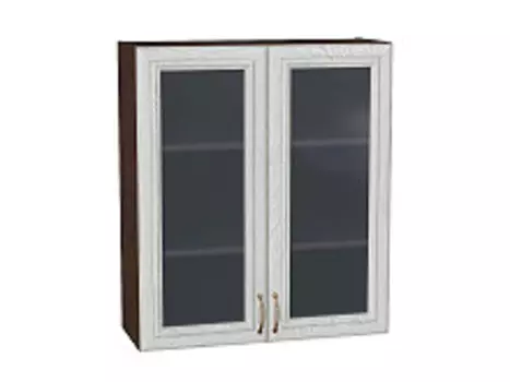 Шкаф верхний с 2-мя остекленными дверцами Шале