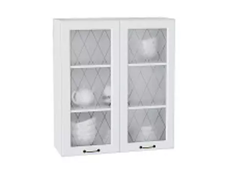 Шкаф верхний с 2-мя остекленными дверцами Ницца