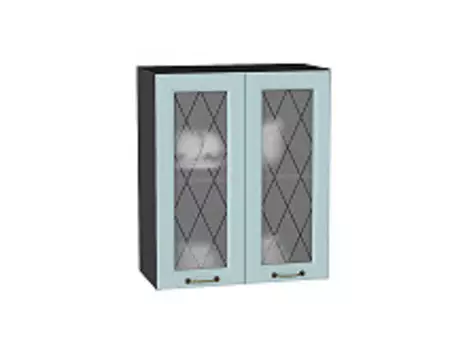 Шкаф верхний с 2-мя остекленными дверцами Ницца