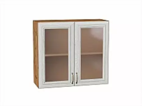 Шкаф верхний с 2-мя остекленными дверцами Шале