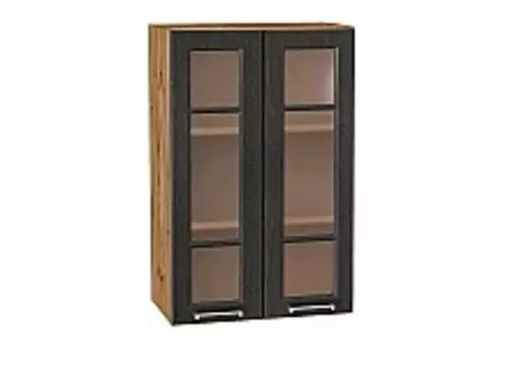 Шкаф верхний с 2-мя остекленными дверцами Прага