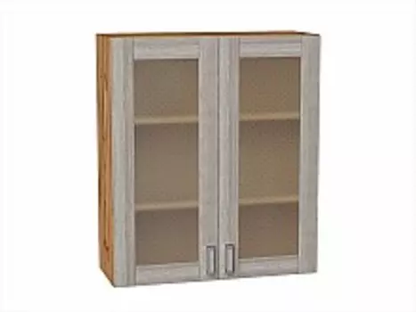 Шкаф верхний с 2-мя остекленными дверцами Лофт