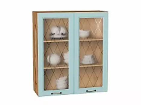 Шкаф верхний с 2-мя остекленными дверцами Ницца