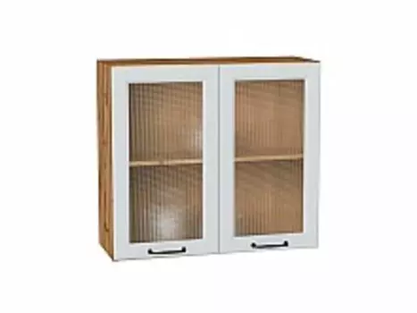 Шкаф верхний с 2-мя остекленными дверцами Ницца