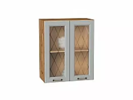 Шкаф верхний с 2-мя остекленными дверцами Ницца