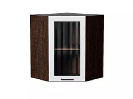 Шкаф верхний угловой остекленный Барселона