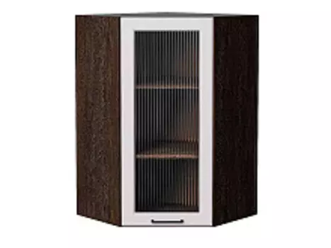 Шкаф верхний угловой остекленный Барселона