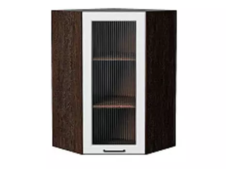 Шкаф верхний угловой остекленный Барселона