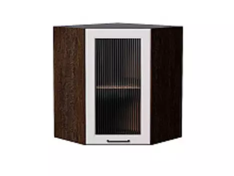 Шкаф верхний угловой остекленный Барселона