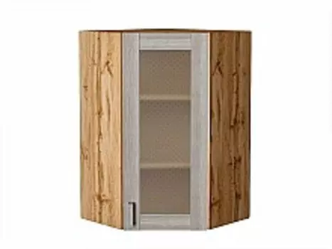 Шкаф верхний угловой остекленный Лофт