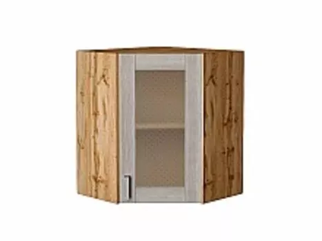 Шкаф верхний угловой остекленный Лофт