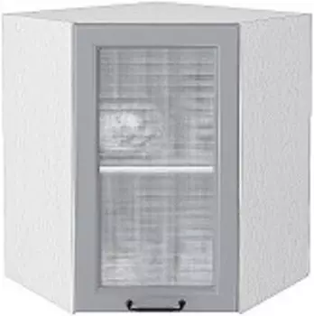 Шкаф верхний угловой остекленный Ницца Royal ВУ 590 | 60 см