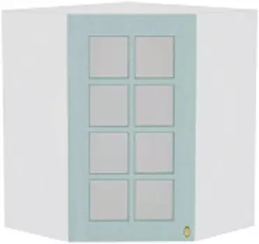 Шкаф верхний угловой остекленный Прованс ВУ 590 | 59 см