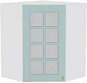 Шкаф верхний угловой остекленный Прованс ВУ 599 | 60 см