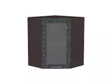 Шкаф верхний угловой остекленный Валерия-М