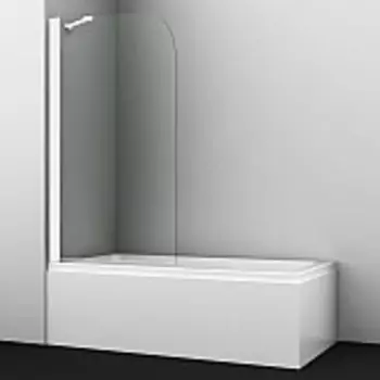 Шторка на ванну WasserKRAFT Leine 35P01-80WHITE Fixed
