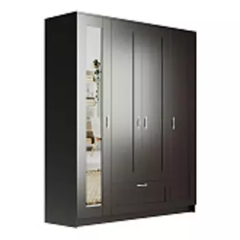 Сириус шкаф комбинированный 4 двери и 1 ящик, 1 зеркало | 156 см