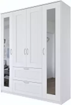Сириус шкаф комбинированный 4 двери и 2 ящика, 2 зеркала | 156 см