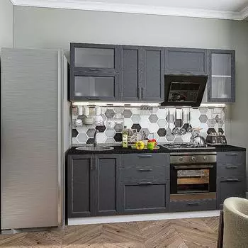 Сканди-02 Graphite Softwood Белый 2140*2200*600