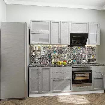 Сканди-02 Grey Softwood Белый 2140*2200*600