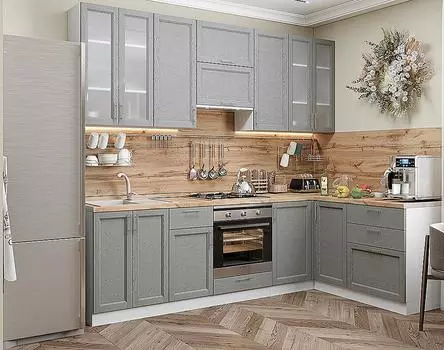 Сканди-04 Grey Softwood Белый 2340*2650/1590*600