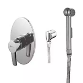 Смеситель Lemark Atlantiss с гигиеническим душем, встраиваемый