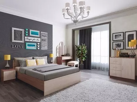 Спальня Бася-03 Ясень шимо светлый