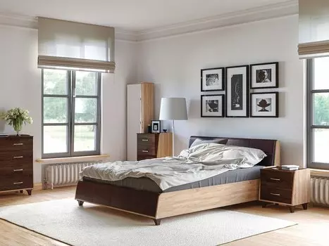 Спальня Келли-02 Дуб Сонома / Дуб Кальяри