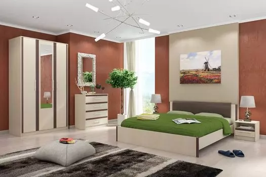 Спальня Новелла-2 Дуб Кремона/ Венге