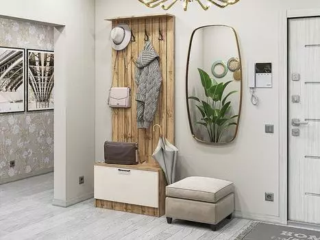 Стиль-01 Cashmere In 2S/Дуб Вотан Дуб Вотан 2070*800*380