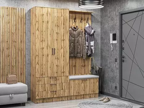 Стиль-03 Wotan Oak 2S/Дуб Вотан Дуб Вотан 2110*1600*380