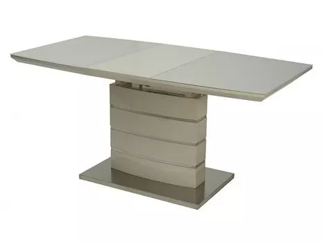 Стол ALFA 120 GLASS Бежевый