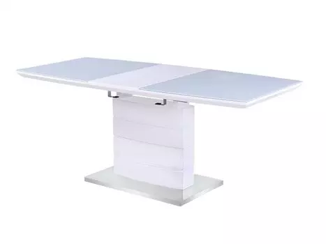 Стол ALFA 140 GLASS Белый