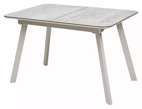 Стол ARUBA 120 BEIGE/ CAPPUCINO глазурованное стекло