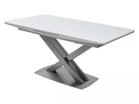 Стол CAROLINA 140 WHITE матовое стекло