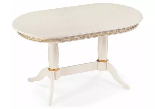 Стол Джил крем с золотой патиной
