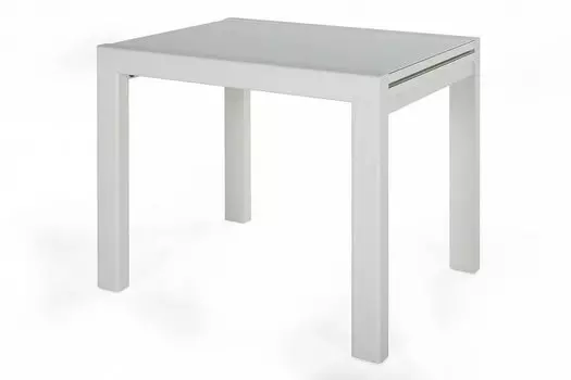 Стол Джокер-Премиум Белый/стекло белое 700*900(1800)*750