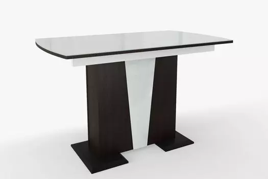 Стол Фрегат, Венге/Белый