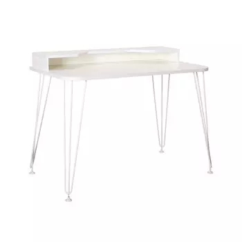 Стол компьютерный 12.78 Базис 3 Белый PE шагрень