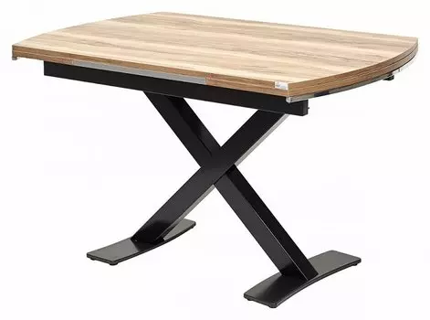 Стол KRIS TROPIC 120 см Орех / Черный