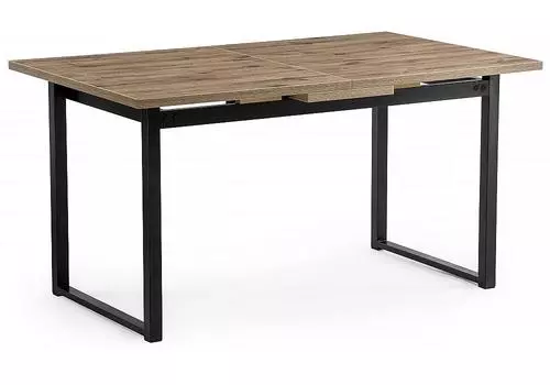 Стол Макта 140 дуб велингтон/черный матовый