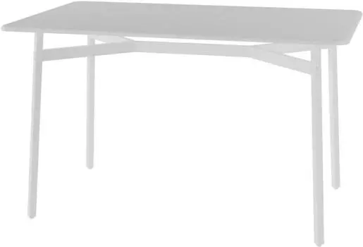 Стол обеденный Калифорния Кросс белый/белый