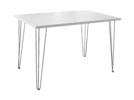 Стол обеденный прямоугольный TLC-1.2 White In 2S/C Хром 732*1200*750