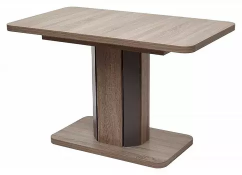 Стол обеденный раздвижной STORK ДУБ КАНЗАС/ ВОЛЬФРАМ 120/160