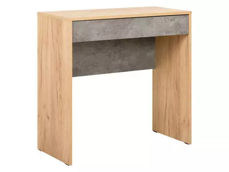 Стол письменный Крафт 12.35 Дуб Золотой/Камень Темный